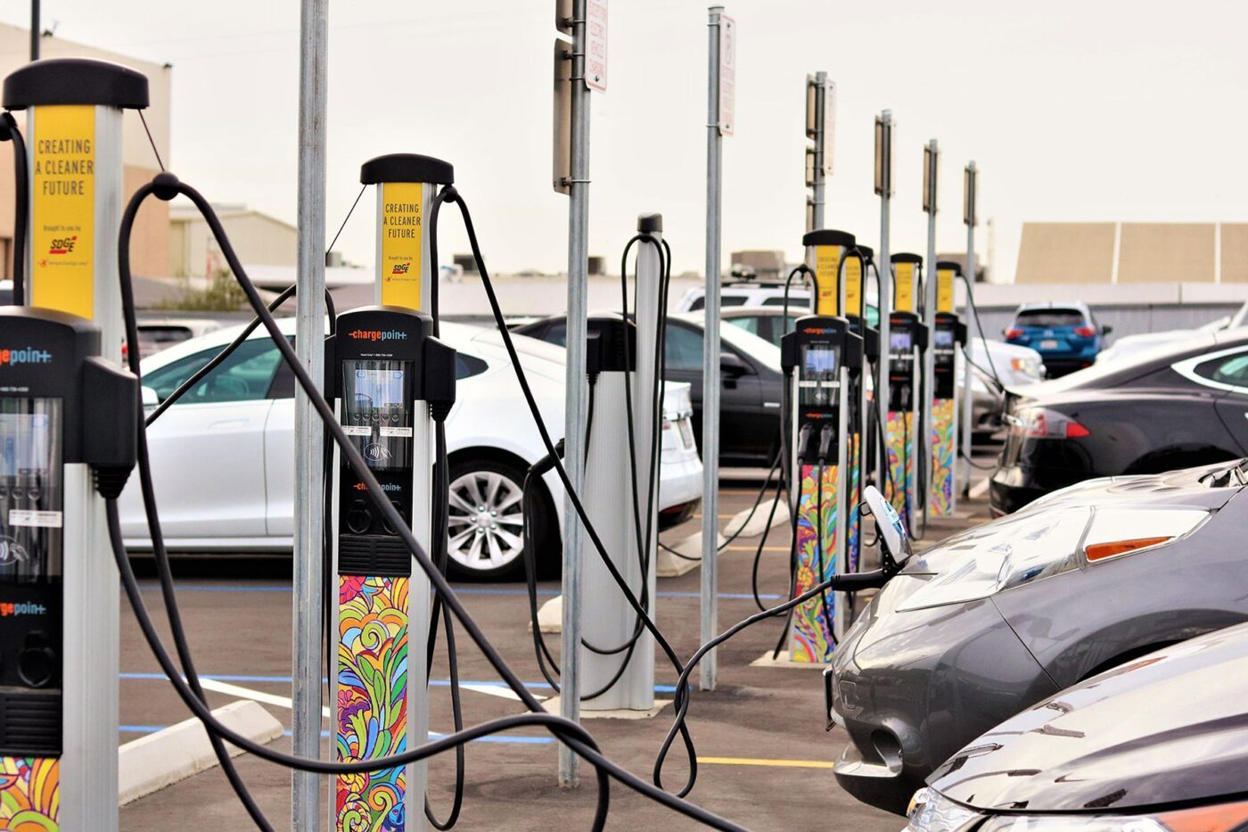 Chargepoint ladestation estacion de carga sdge san diego usa min