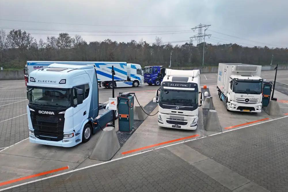 Milence ladestation charging station e lkw electric truck niederlande netherlands venlo min