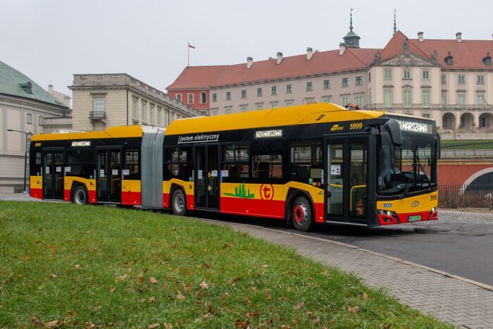 Solaris urbino electric elektrobus electric bus polen poland warschau warsaw min