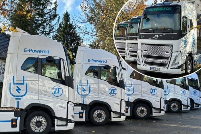 Volvo trucks fh electric e lkw electric truck zf duvenbeck min