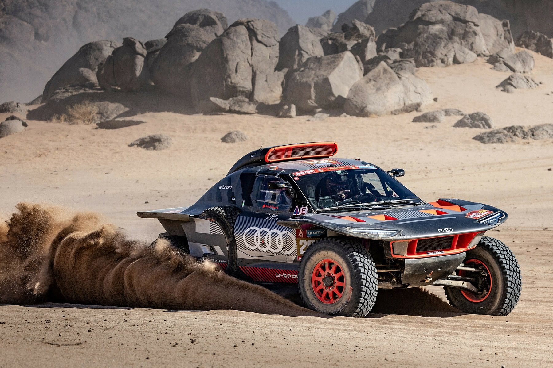 Audi Wins Dakar Rally With An Electric Drive Electrive Audi Wins Dakar Rally With An Electric Drive Electrive