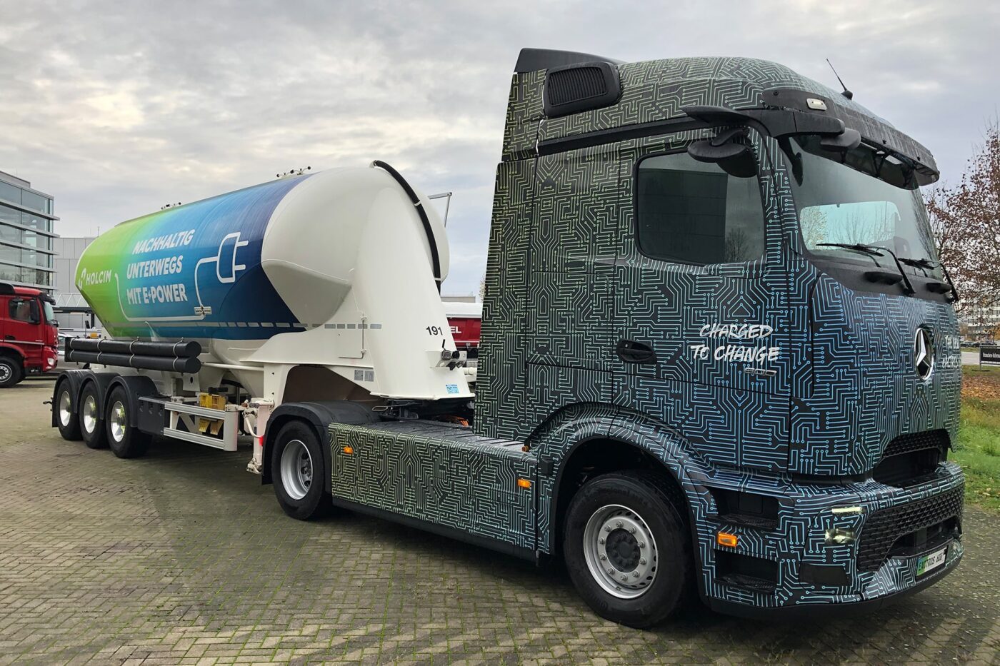 Daimler camión mercedes benz eactros e lkw camión eléctrico holcim min