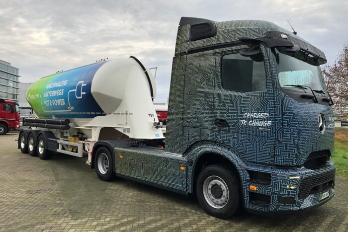 Daimler camión mercedes benz eactros e lkw camión eléctrico holcim min