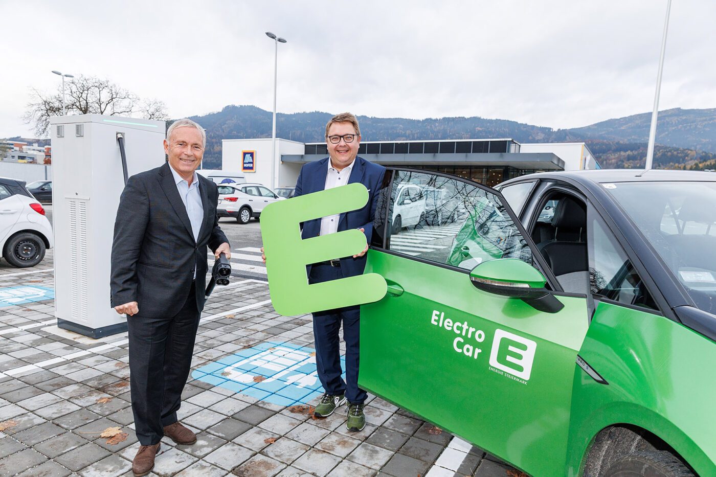 Estación de carga Hofer energie steiermark leoben