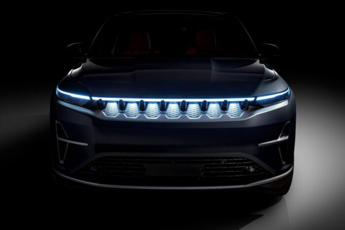 Jeep wagoneer s teaser frontal