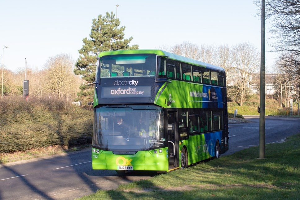 Autobús urbano de Oxford wrightbus de dos pisos