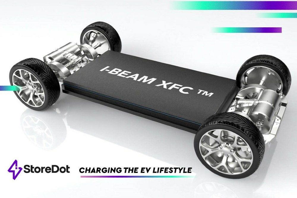 Storedot i beam xfc batteriepack cell to pack