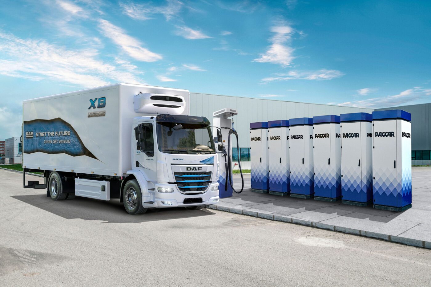 Paccar parts installs power supply system daf dealer netherlands