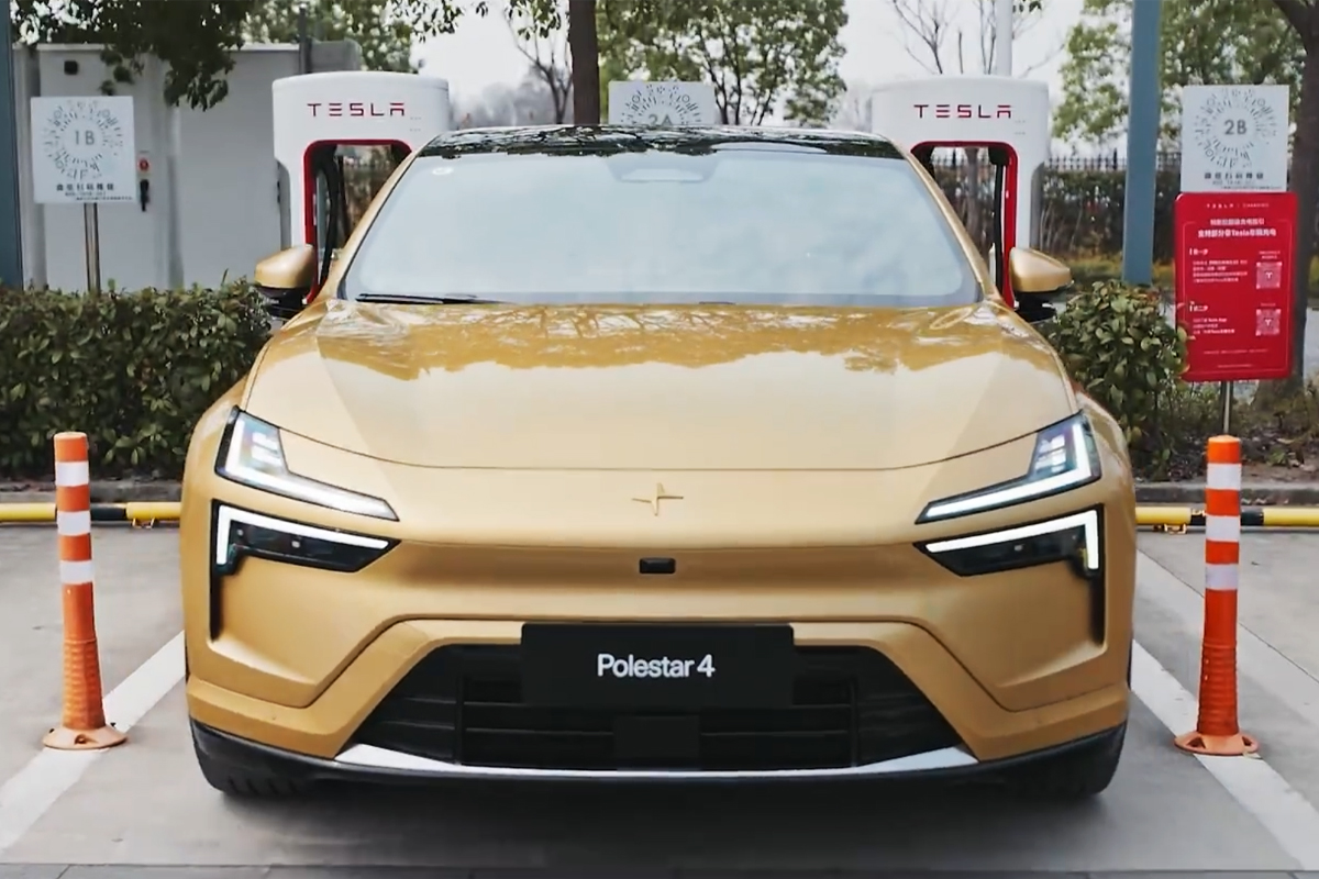 Polestar tesla supercharger china