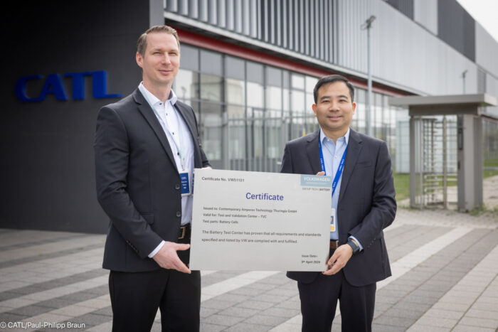 Volkswagen catl thuringen testcenter
