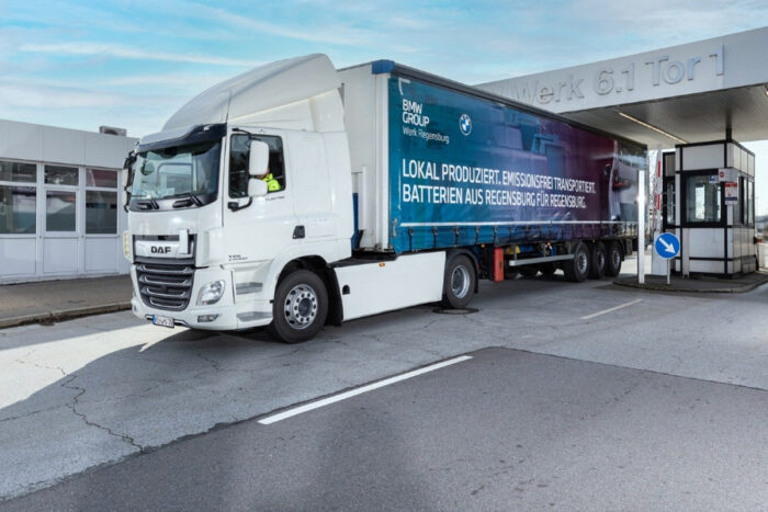 Bmw regensburg werkslogistik e lkw daf cf electric hintergrund fondo