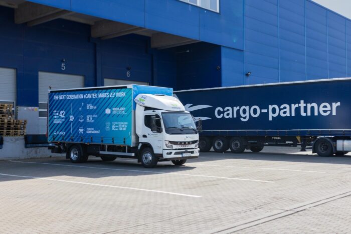 Cargo partner testing e trucks bratislava