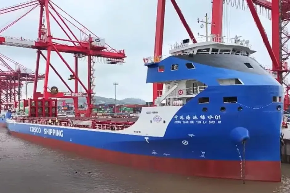 World's largest electric container ship launches in China World's largest electric container ship launches in China
