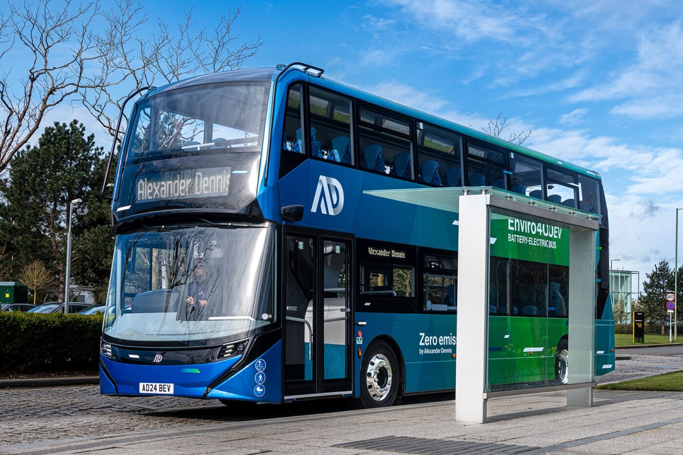 Alexander dennis enviro400ev elektrobus electric bus reading buses grossbritannien uk min