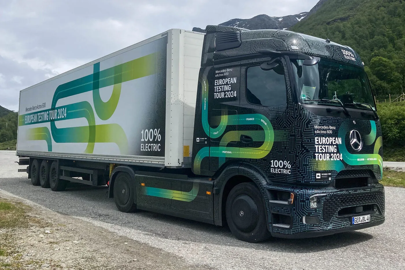 daimler camión mercedes benz eactros 600 testfahrt e lkw camión eléctrico 2024 17 daimler camión mercedes benz eactros 600 testfahrt e lkw camión eléctrico 2024 17
