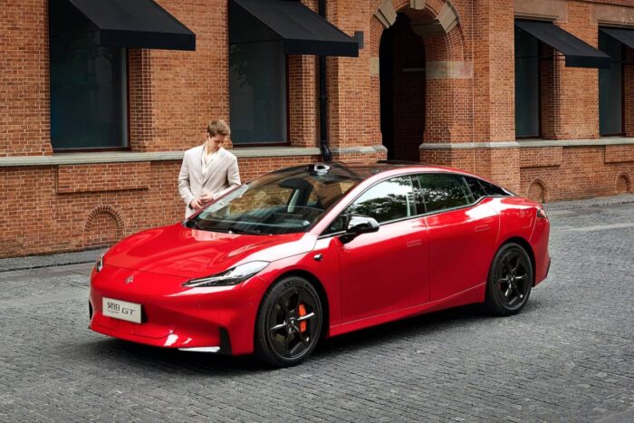 Gac aion hyper gt global model front three quarter