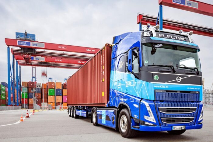 Hhla hamburger hafen e lkw volvo fh electric