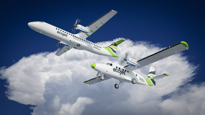 Ecojet and zeroavia hydrogen aircraft