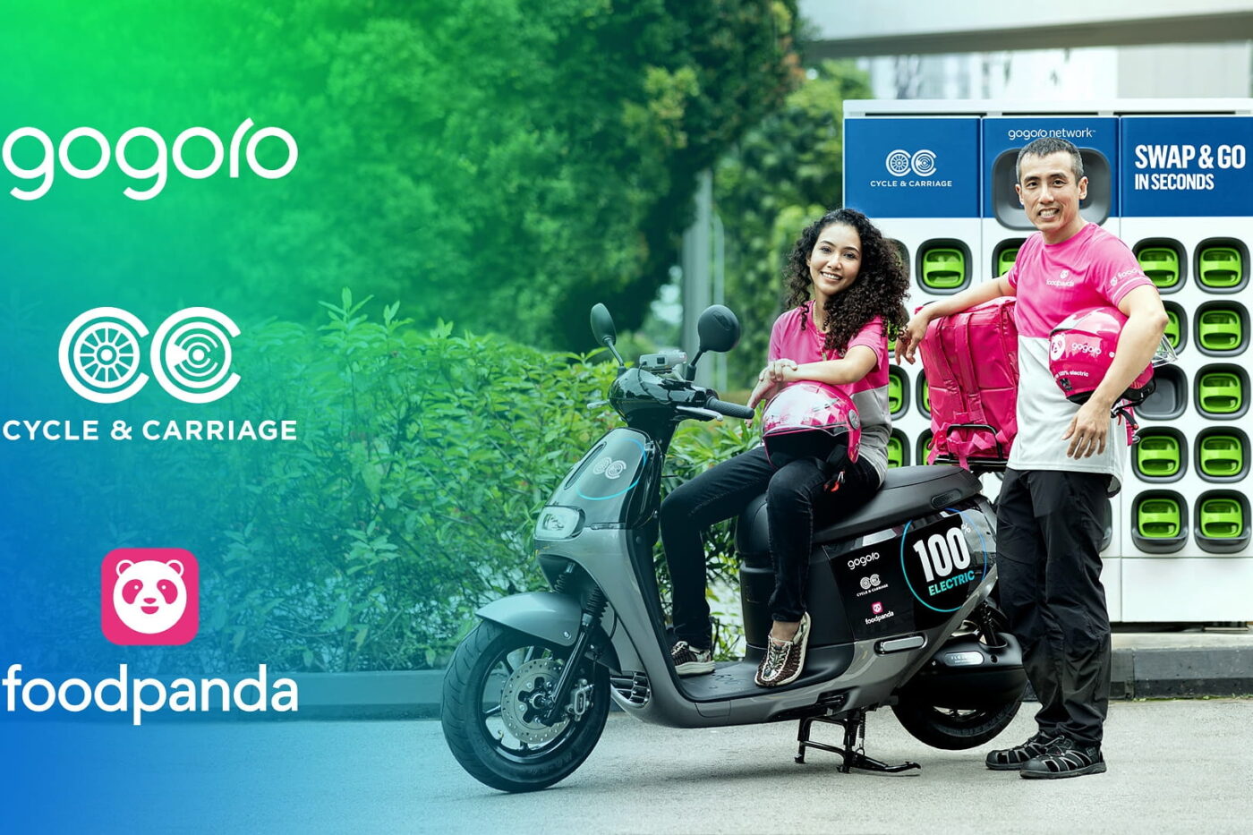 Gogoro singapur foodpanda piloto