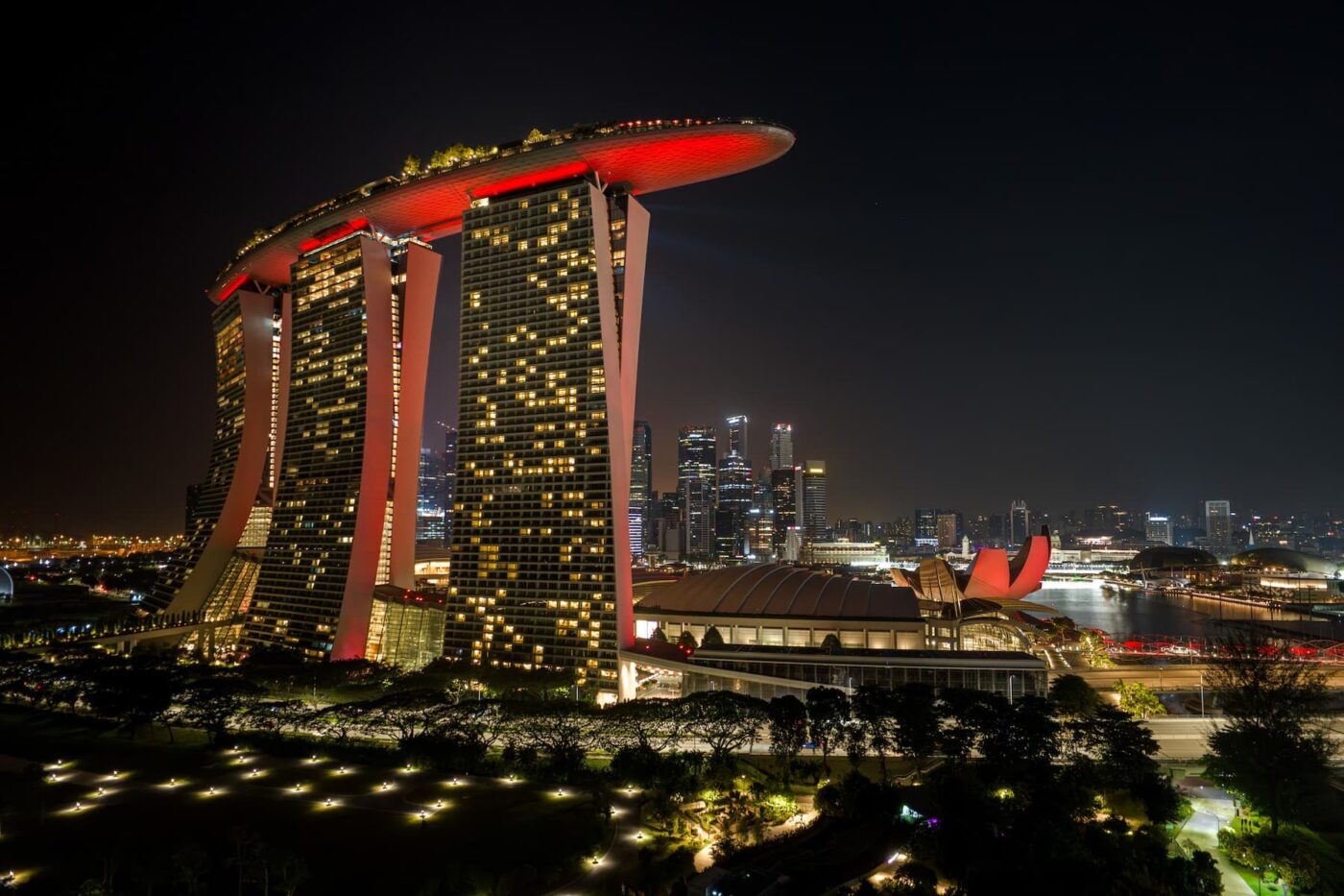 Marina bay sands scuderia ferrari asociación singapur