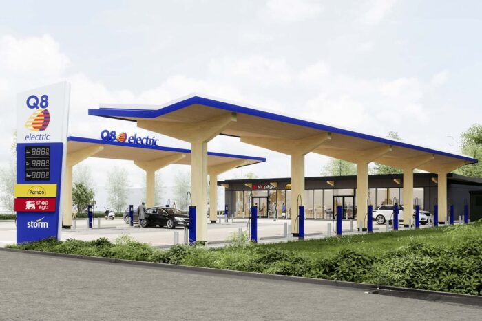 Q8 storm ladestation charging station belgien belgium min