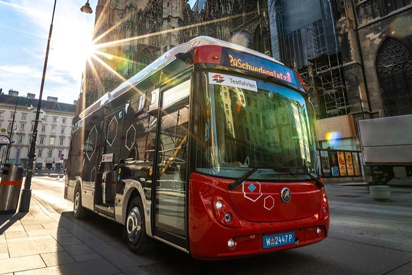 Rampini hydron range extender elektrobus electric bus fcev range extender wiener linien wien vienna oesterreich austria