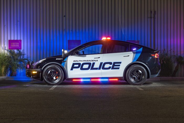 South pasadena tesla police california credit unplugged performance sppd scaled e