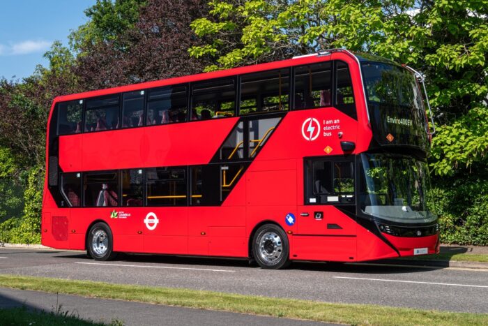 Alexander dennis enviro400ev elektrobus autobús eléctrico transporte para londres grossbritannien uk min