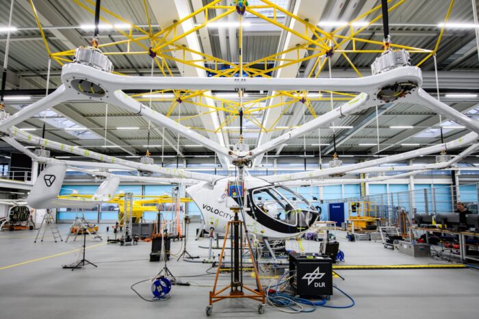 Dlr volocopter vtol e flugzeug avión eléctrico