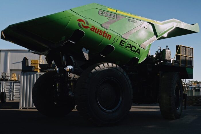 Epca camión minero eléctrico máquina verde