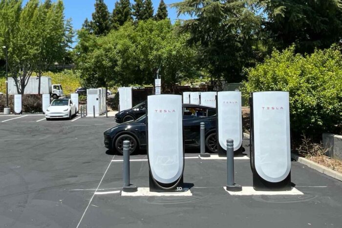 Tesla supercargador ladestación estación de carga estados unidos min