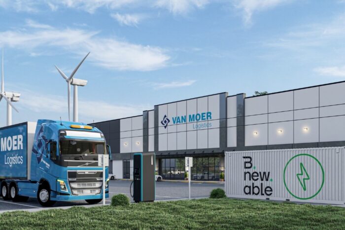 Van moer logistics e lkw ladepark belgien hafen antwerpen