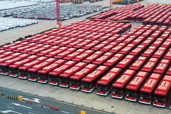 Yutrong elektrobus electric bus santiago de chile