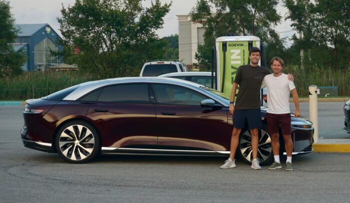 Electric avenue usa lucid air record cannonball