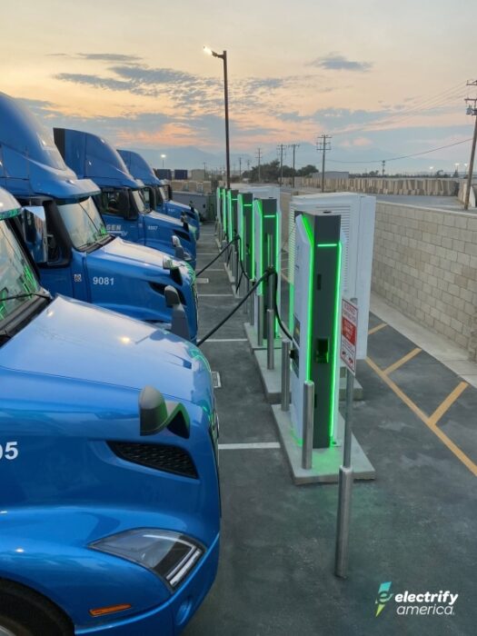 Electrify america 4gen rialto truck charging stations e