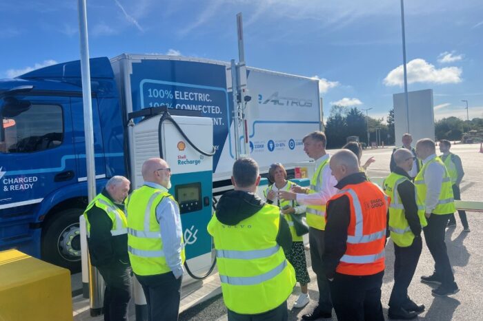 Sheel uk estación de carga para camiones eléctricos markham moor e