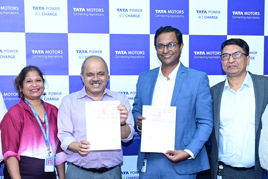 Tata power tata motors sign mou hpc india ez charge e
