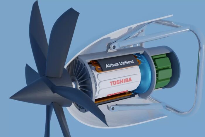 Airbus toshiba superconductive h2 hydrogen aircraft