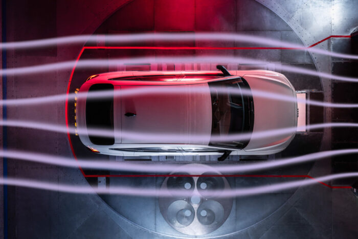 Audi entwicklung windtunnel symbolbild