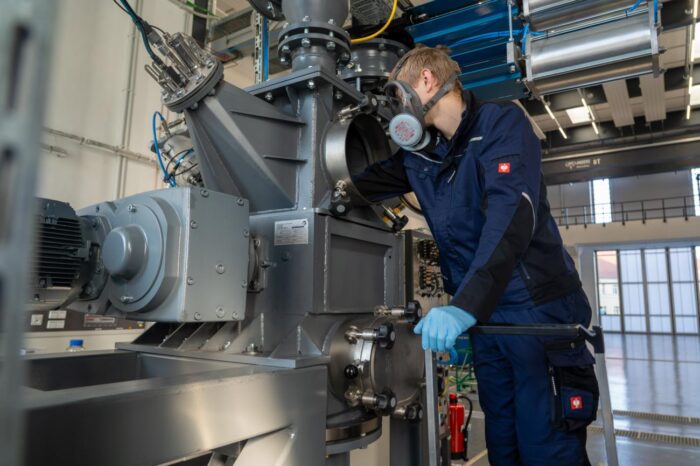 Battery recycling shredder freiberg