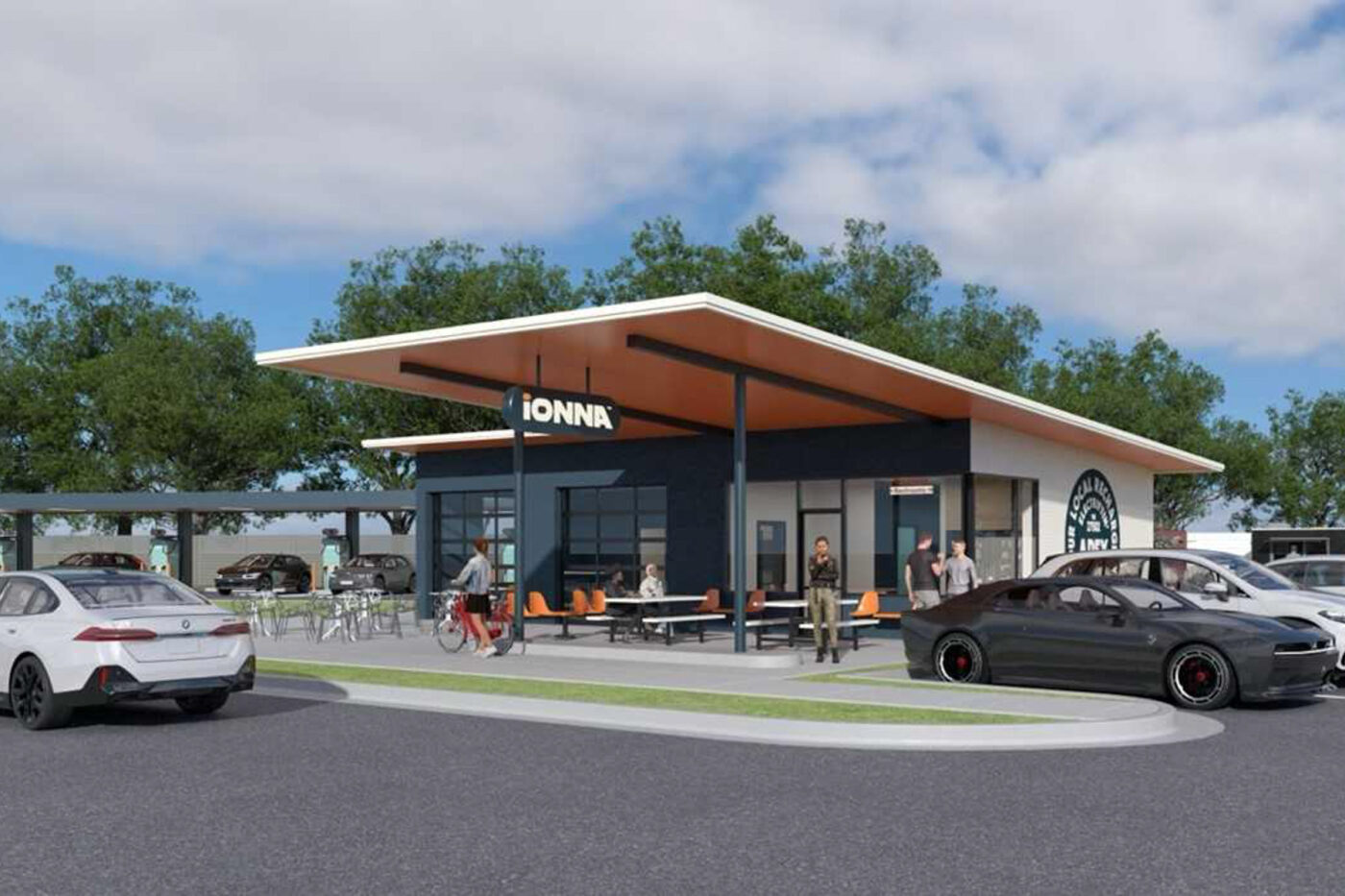 Ionna charging station apex north carolina rendering
