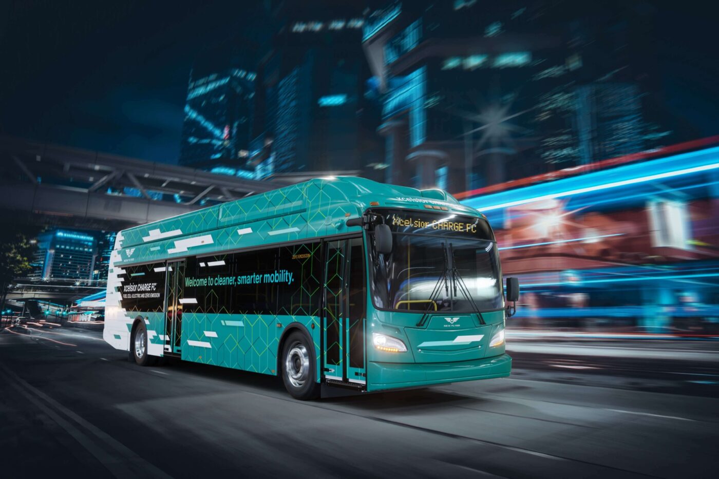 Flyer h2 bus hydrogen usa california xcelsior charge fcev
