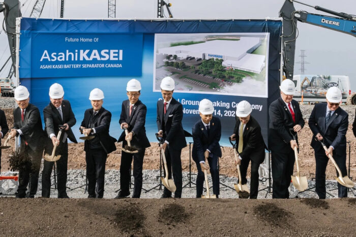 asahi kasei factory canada ground breaking fin