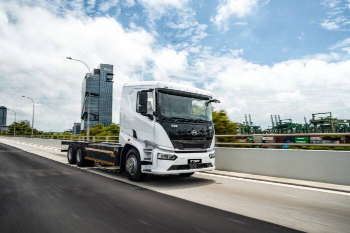 byd camión eléctrico singapur t9r