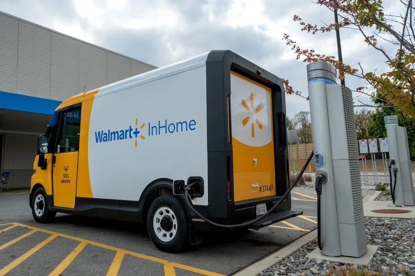 A BrightDrop electric van.
