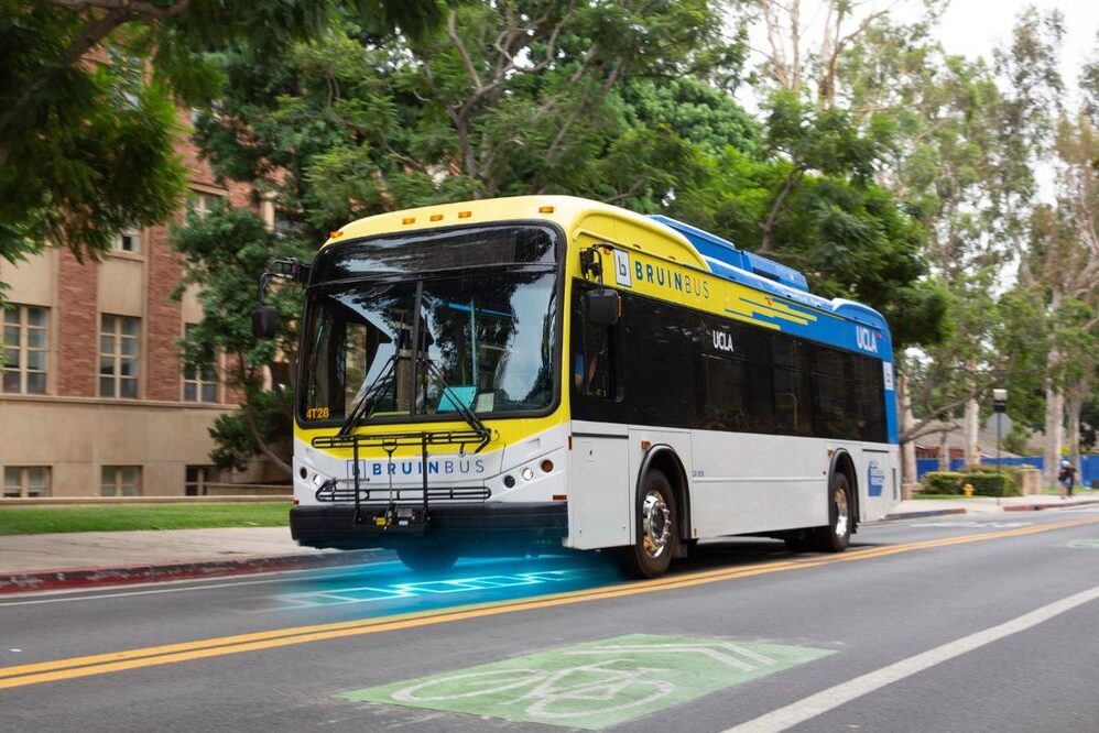 autobús eléctrico bruin bus ucla california