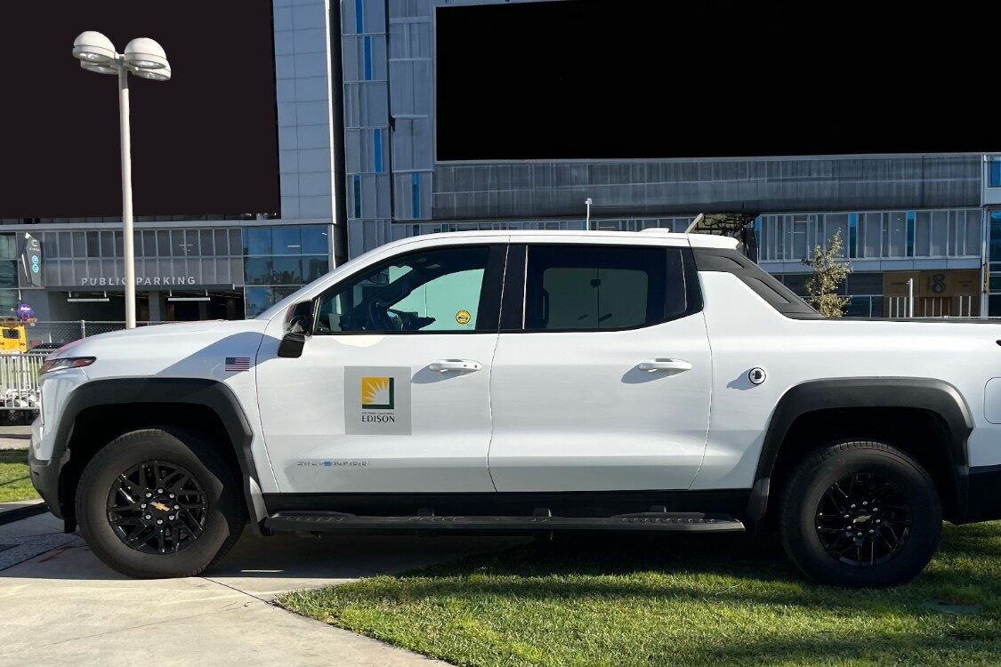 Southern california edison silverado ev pickup truck e
