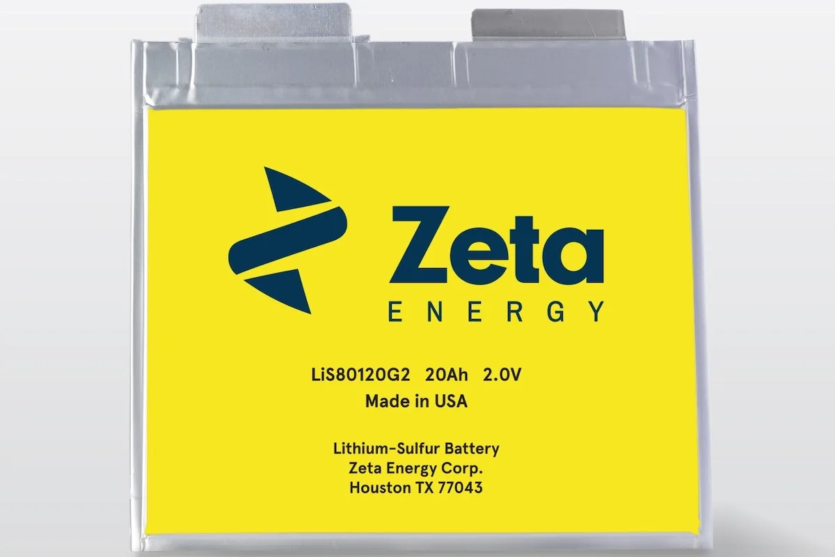 batería de litio-azufre zeta energy