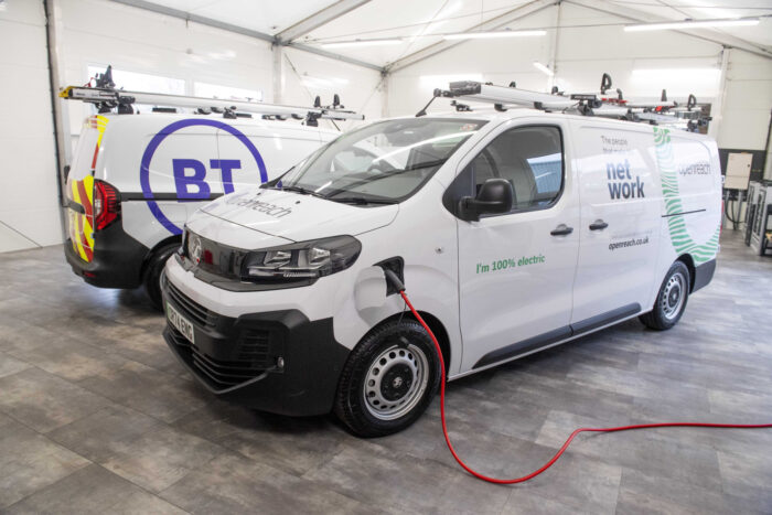 Bt group furgoneta eléctrica openreach uk