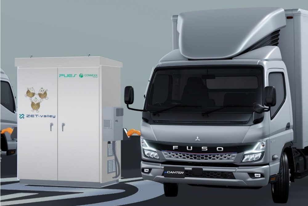 Fuso ecanter battery second life connexx systems japan